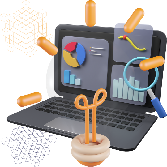 Data science and machine learning illustration