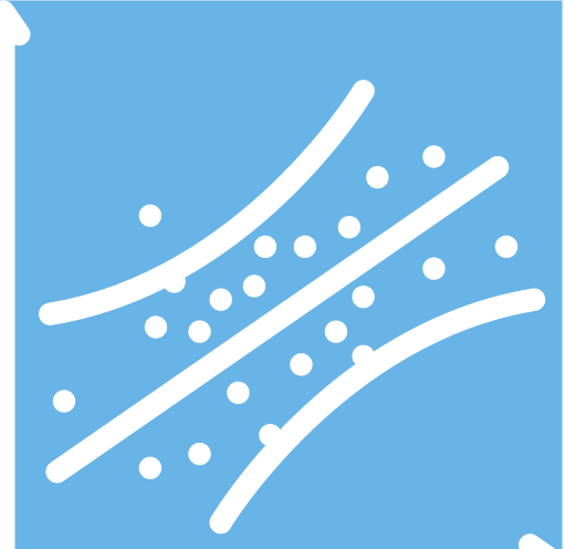 Diagrams showing two correlated variables.