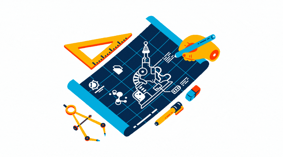 Cartoon illustrating the process of feature engineering