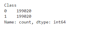 Figure showing an equal number of samples for both classes